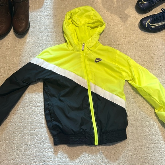 Raincoat and jacket for boys, neon yellow - Picture 1 of 1